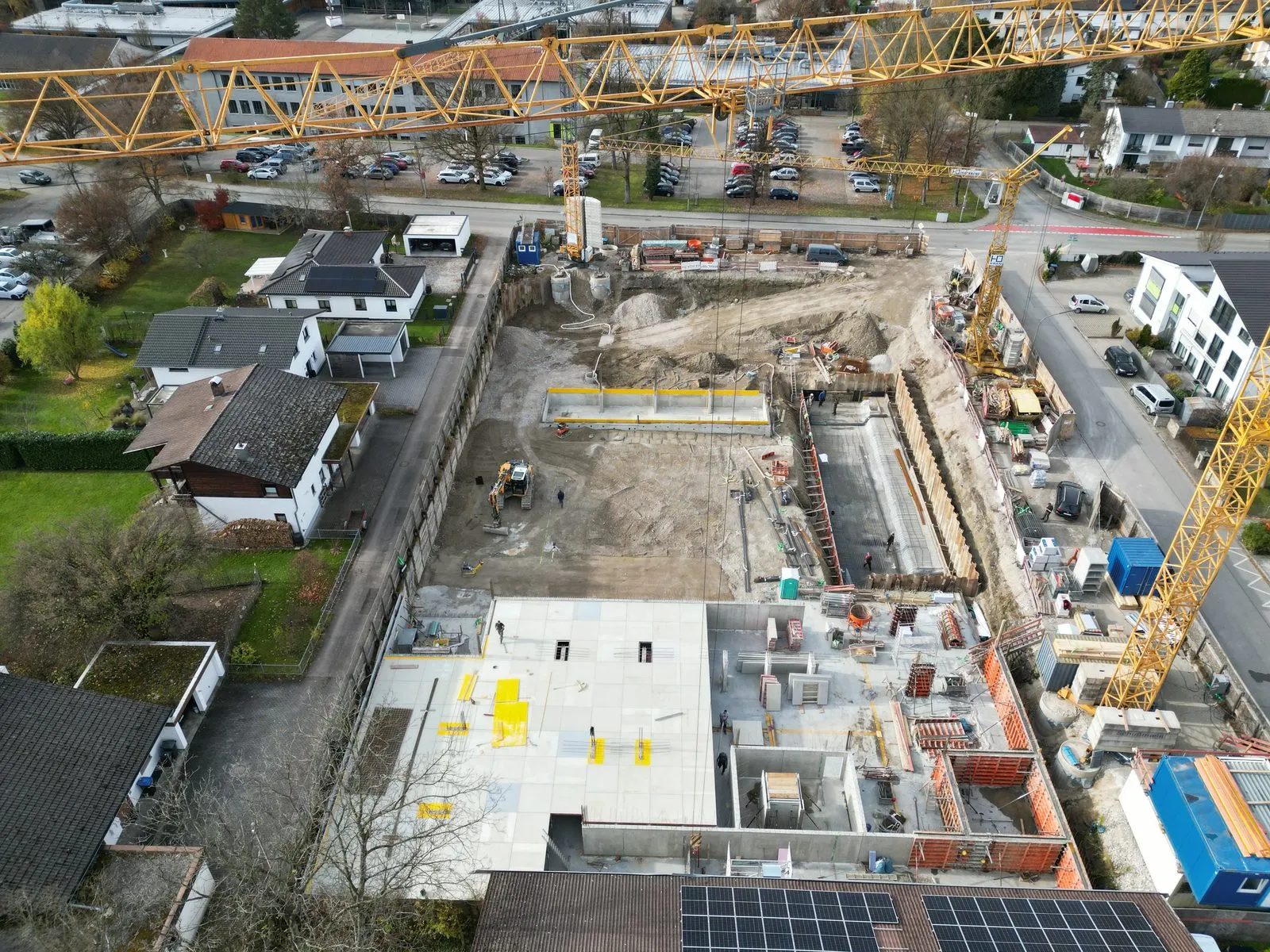 Drohnenaufnahme Baustelle Dezember 2025